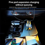 Power Up Your Drive: 66-250W PD Car Charger with QC3.0 Fast Charging and Digital Display for Ultimate Convenience