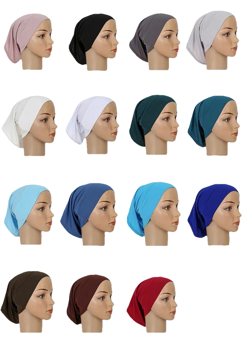 Cotton Modal Inner Hijab Undercap Muslim Turban Islam Underscarf Hijab Bonnet Soft Stretch Hijabs Tube Cap Turbante Mujer Hat
