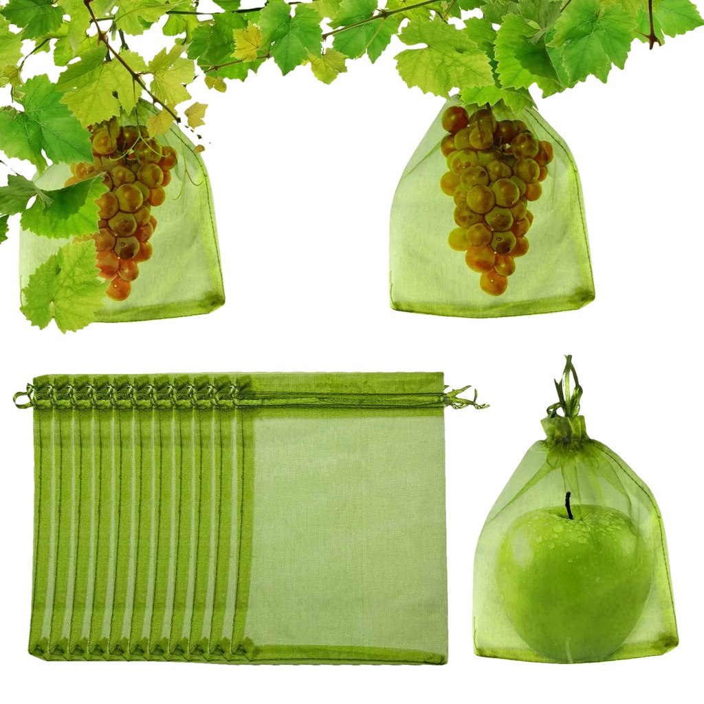 10 à 100 Sacs de Protection Plantes – Filets de Culture pour Fraises, Raisins & Légumes, Anti-Insectes et Oiseaux