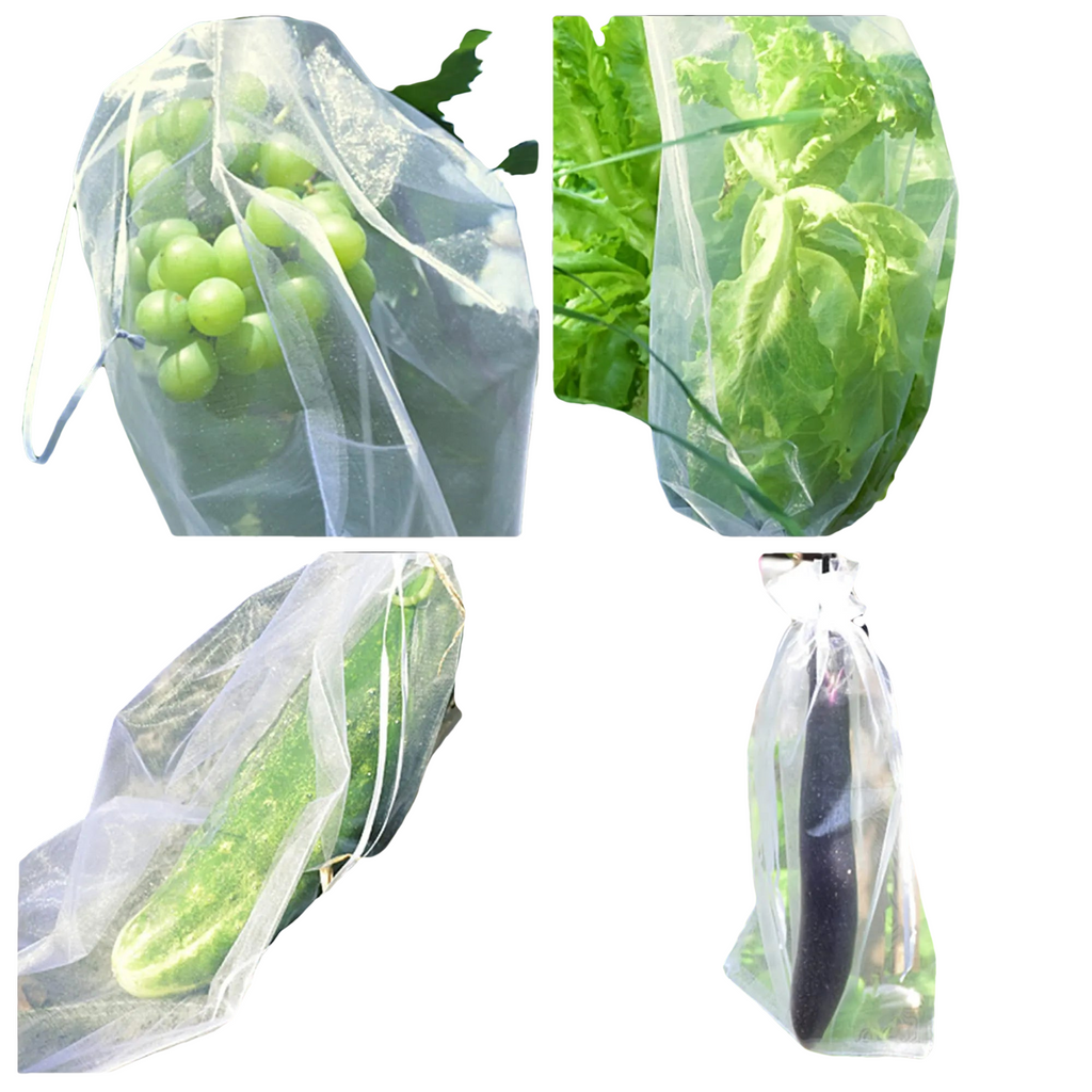 10 à 100 Sacs de Protection Plantes – Filets de Culture pour Fraises, Raisins & Légumes, Anti-Insectes et Oiseaux