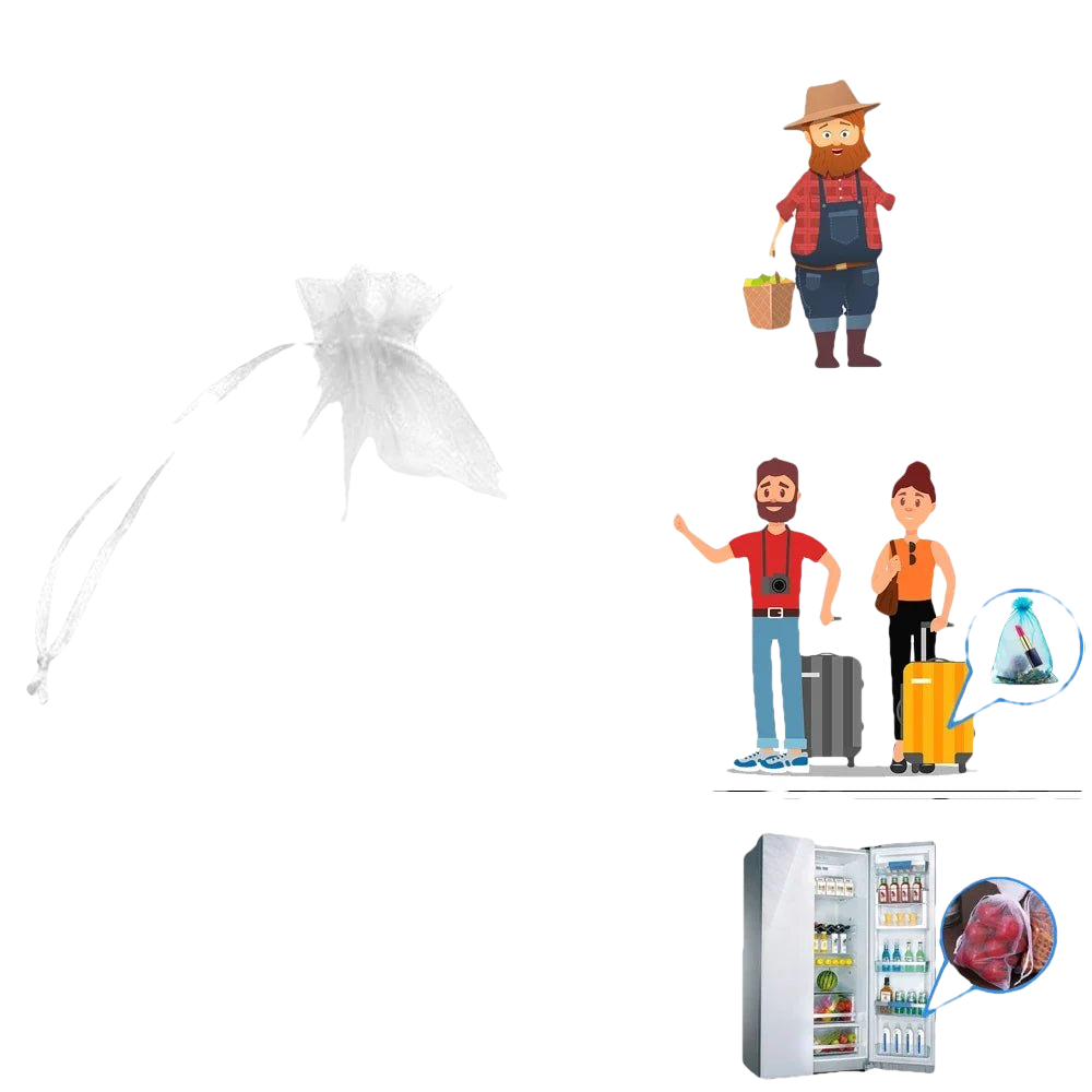 10 à 100 Sacs de Protection Plantes – Filets de Culture pour Fraises, Raisins & Légumes, Anti-Insectes et Oiseaux