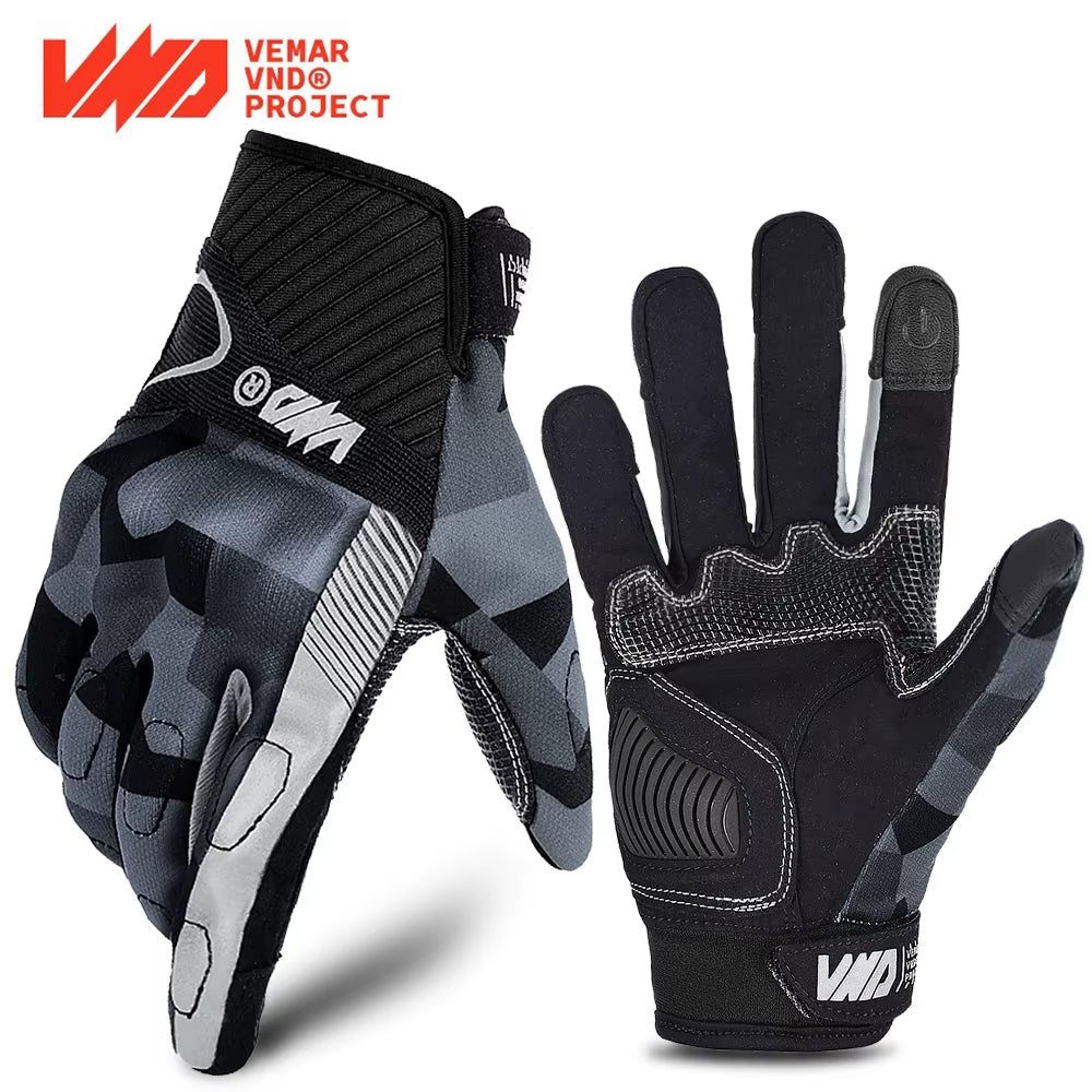 Vemar Motorcycle Gloves Summer Women Motocross Gloves Full Finger Riding Gloves Motorcycle Anti-Drop Touchscreen Cycling Gloves