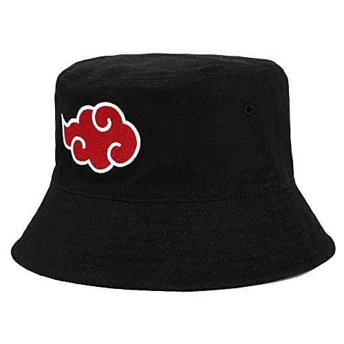 Naruto Reversible Akatsuki X Konoha Hidden Leaf Village Bucket Hat