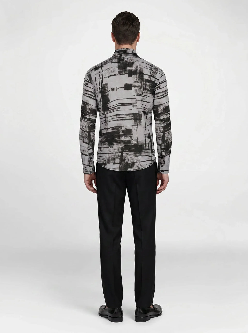 Geometric Harmony Linen Shirt