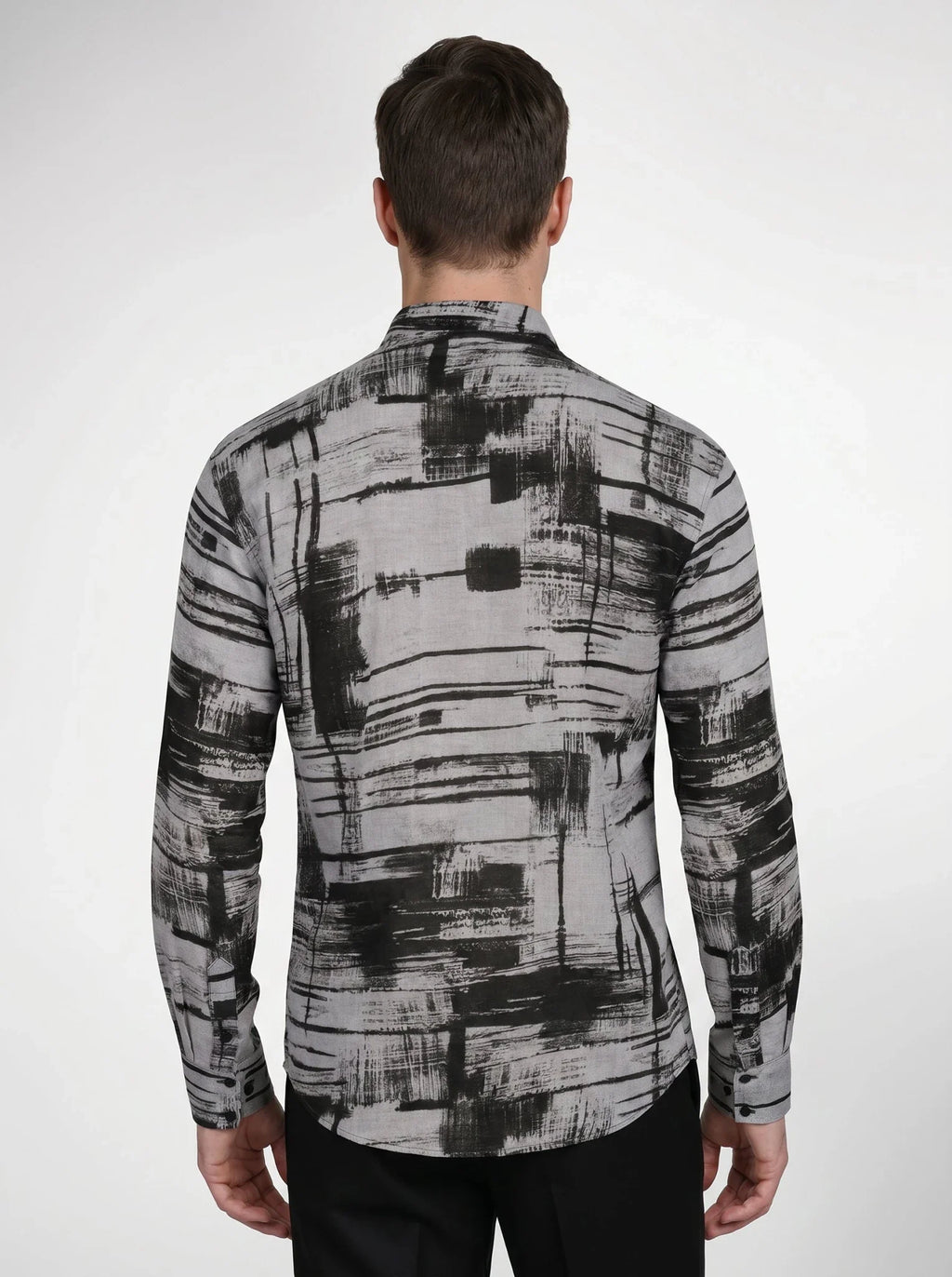 Geometric Harmony Linen Shirt